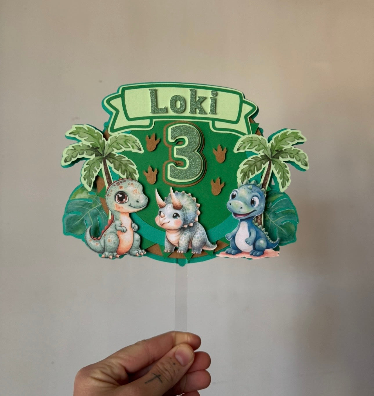 Dinosaur Cake Topper