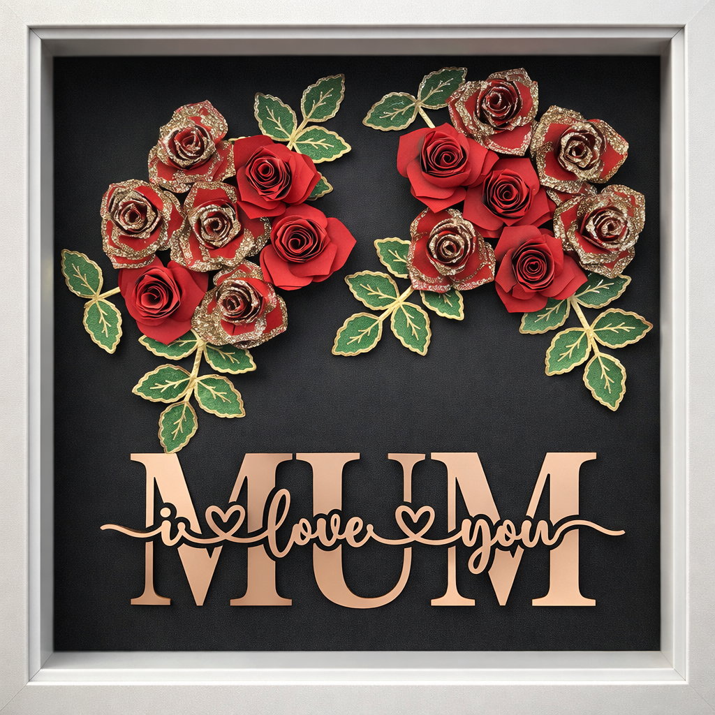 I love you Mum Shadow Box