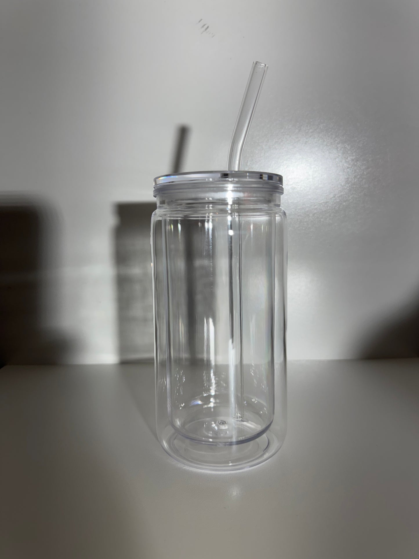 16oz Acrylic Snow Globe Tumbler