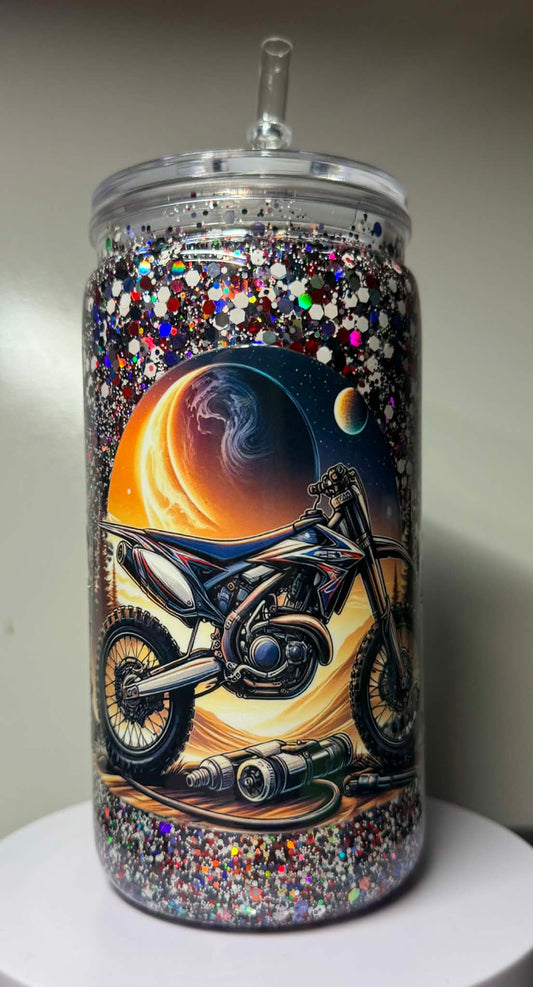 16oz Motorbike Acrylic Tumbler