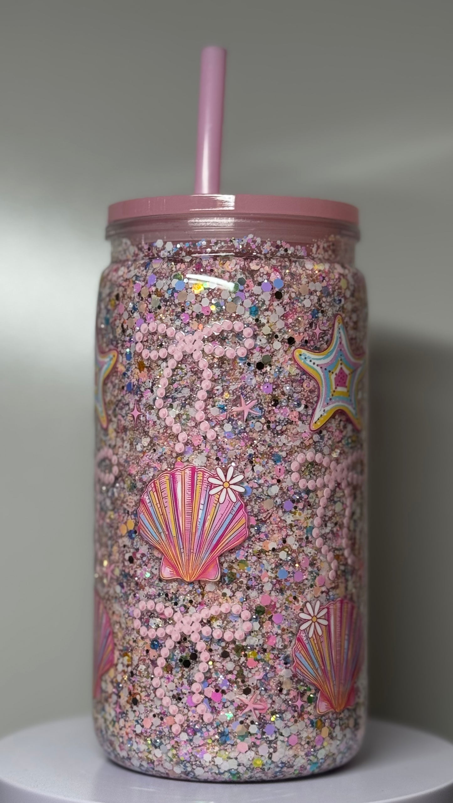 16oz Shell & Bow Acrylic Tumbler