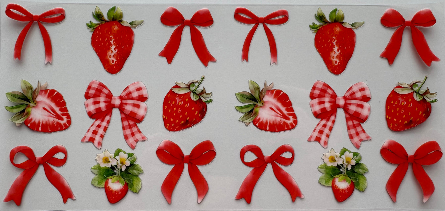 Strawberry & Bow Wrap