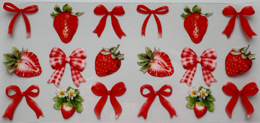Strawberry & Bow Wrap