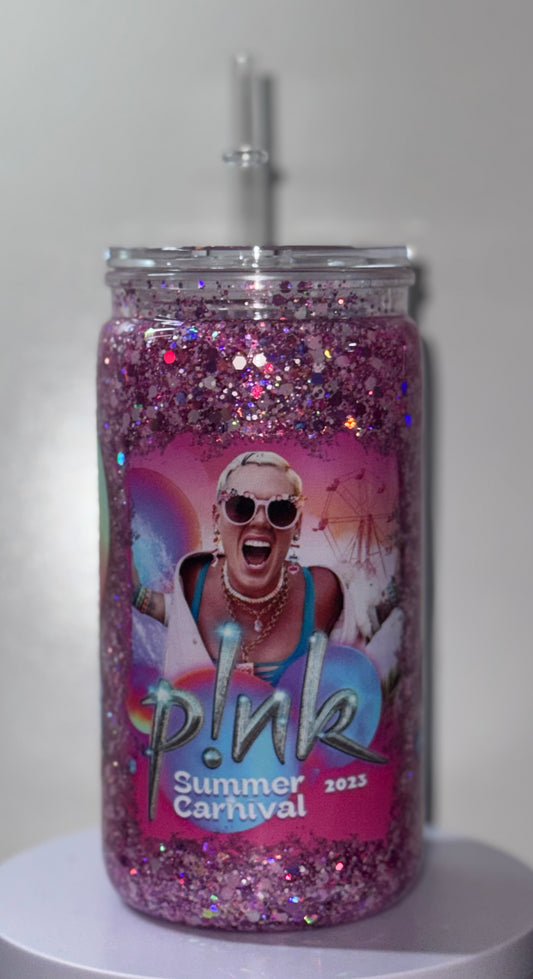 16oz P!nk Snow Globe Tumbler