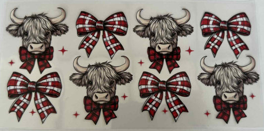 Christmas Highland Cow Wrap