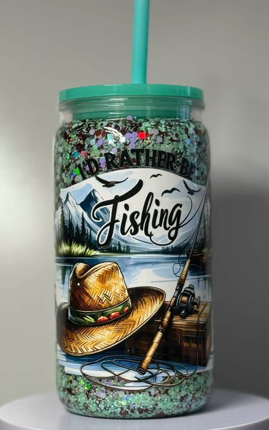 16oz Gone Fishing Acrylic Tumbler