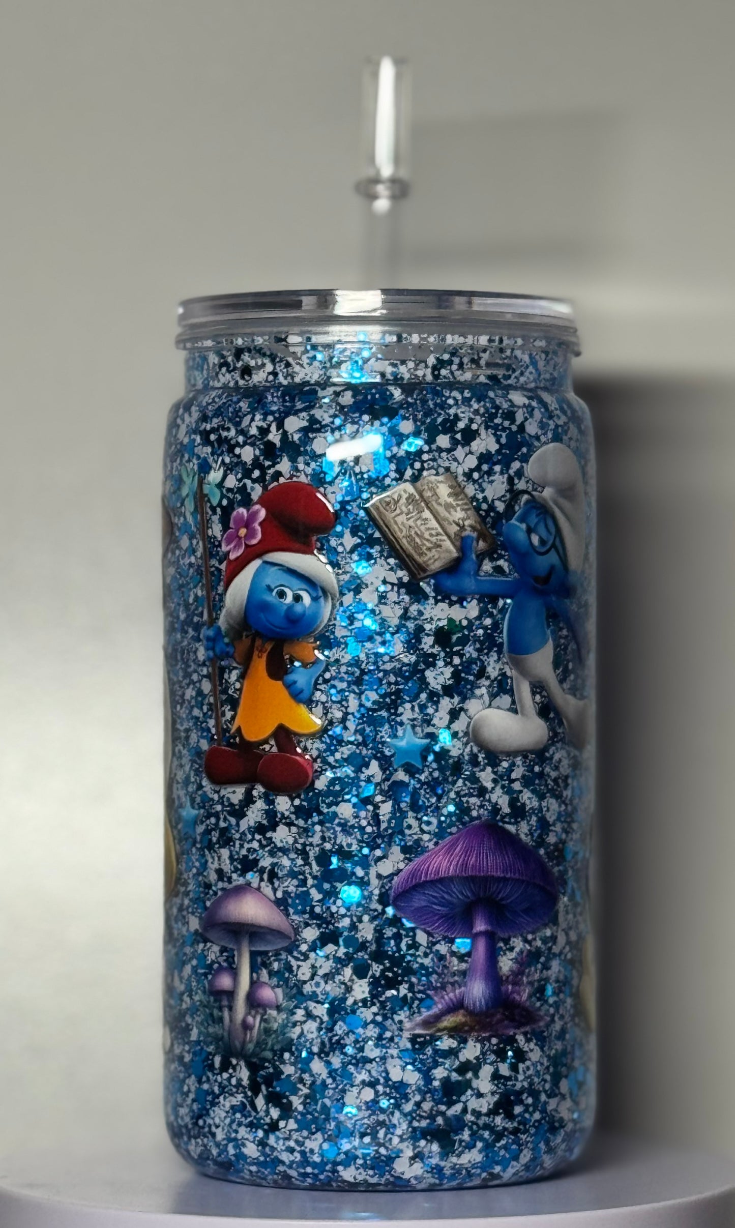16oz Smurfs Acrylic Tumbler