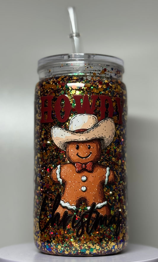 16oz Howdy Christmas Acrylic Tumbler