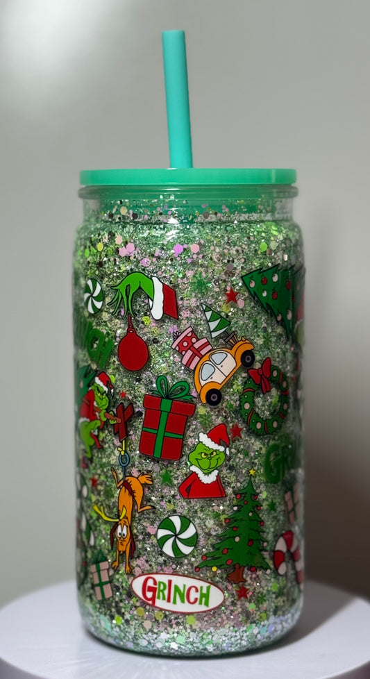 16oz Grinch Acrylic Tumbler