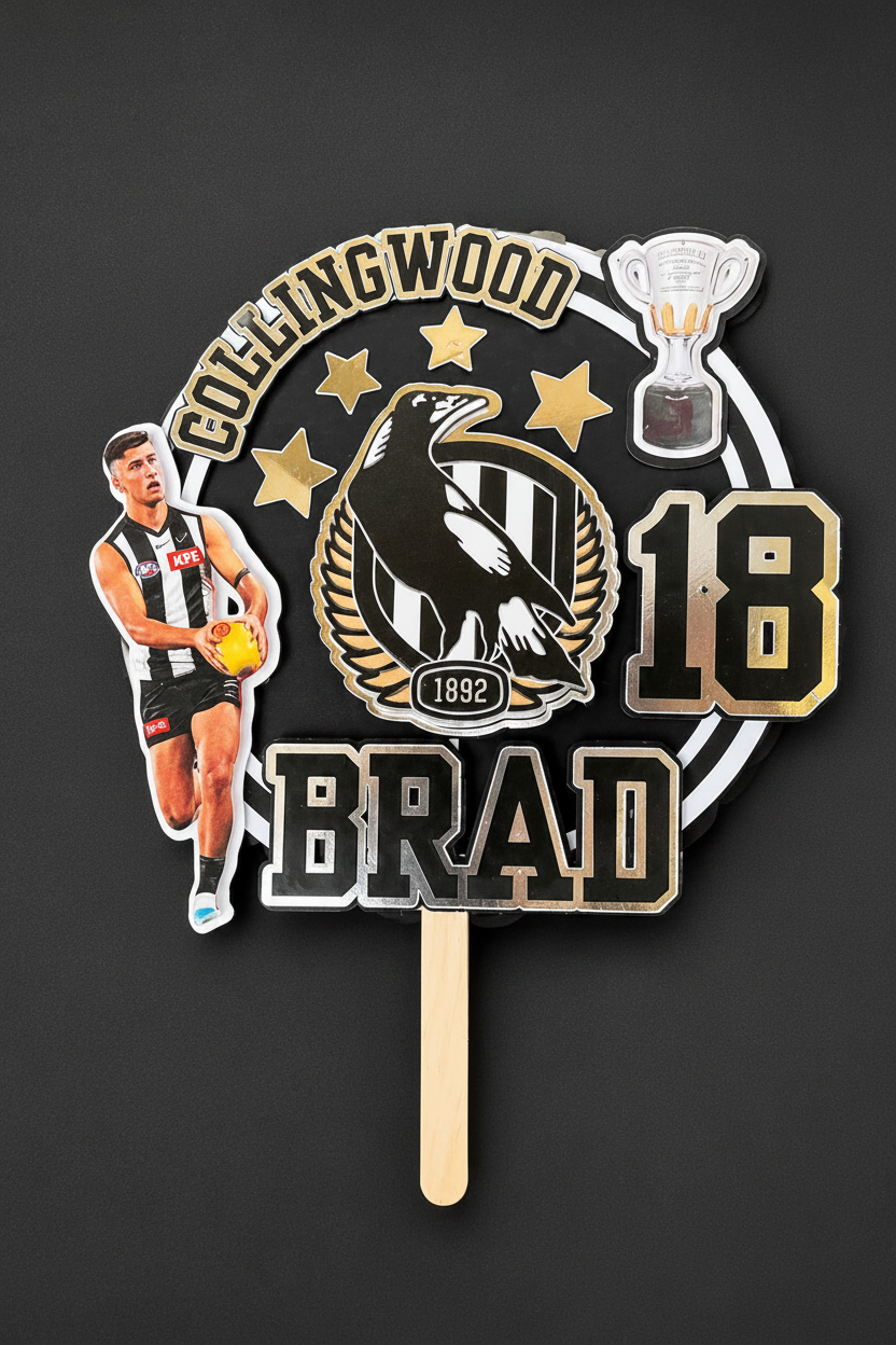 Collingwood Cake Topper
