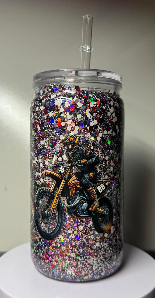 16oz Motorbike Acrylic Tumbler