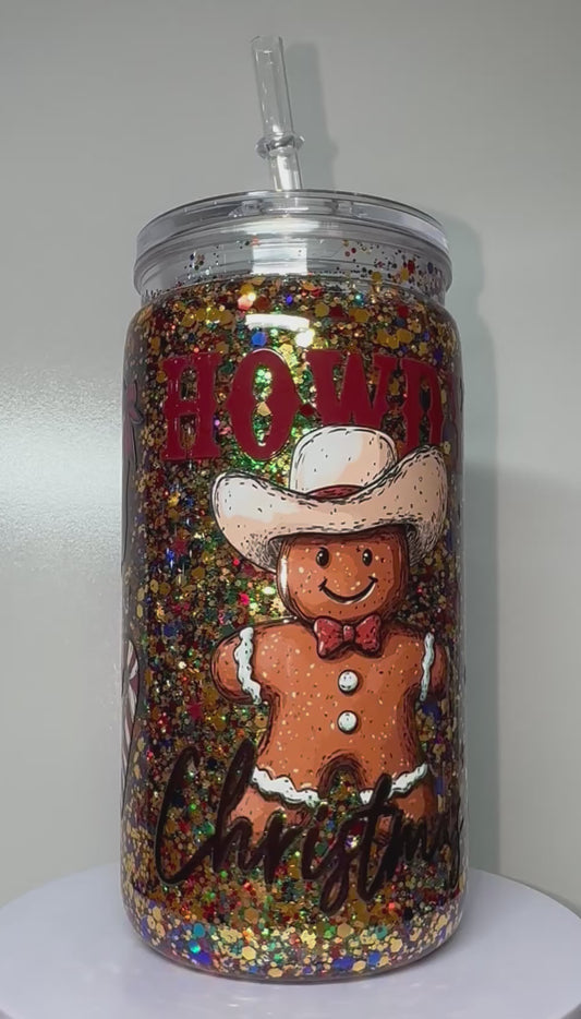 16oz Howdy Christmas Acrylic Tumbler