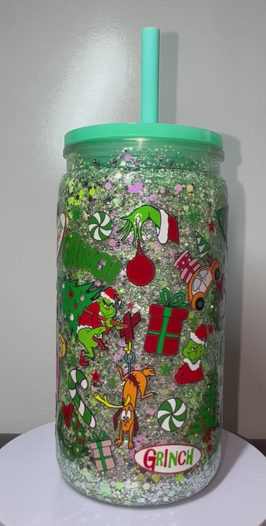 16oz Grinch Acrylic Tumbler