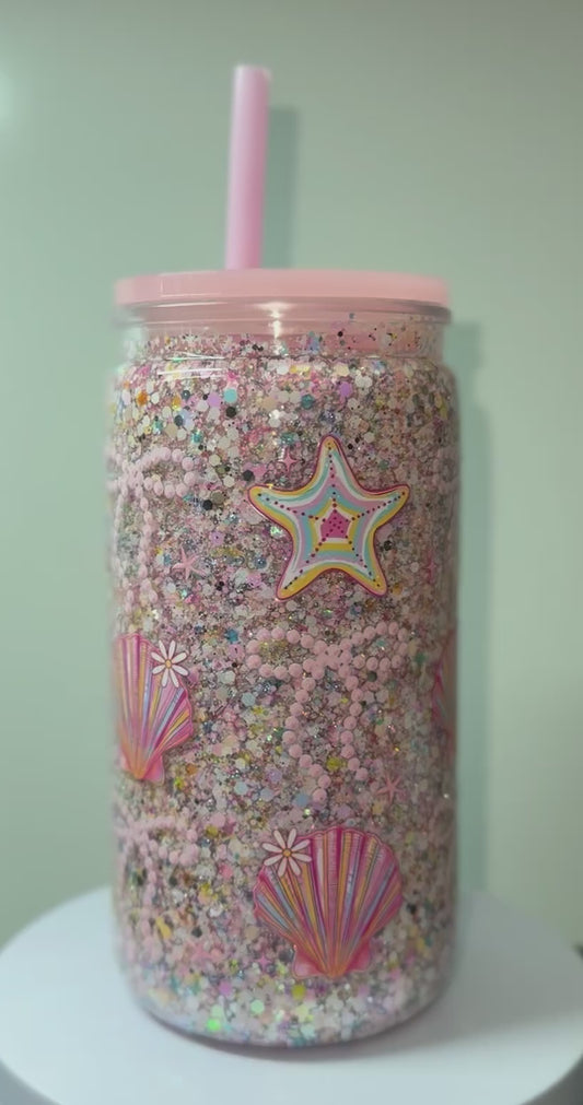 16oz Shell & Bow Acrylic Tumbler