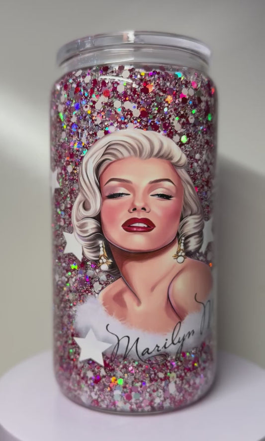 16oz Marilyn Monroe Glass Timbler